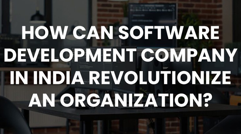 Software Development Company in India Revolutionize an Organization